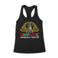 Hispanic Heritage Month T-Shirt - Country Flags in Hand Design Women's Racerback Tank Top – Viva Party