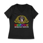 Hispanic Heritage Month T-Shirt - Country Flags in Hand Design Women Jersey V-Neck – Viva Party