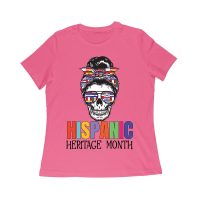 Hispanic Heritage Month Skeleton Woman with Sunglasses & Scarf