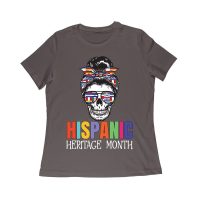 Hispanic Heritage Month Skeleton Woman with Sunglasses & Scarf