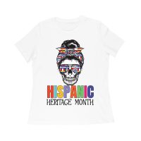 Hispanic Heritage Month Skeleton Woman with Sunglasses & Scarf