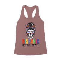 Hispanic Heritage Month Skeleton Woman with Sunglasses & Scarf