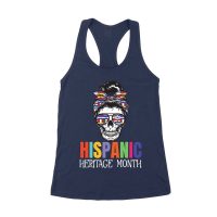 Hispanic Heritage Month Skeleton Woman with Sunglasses & Scarf
