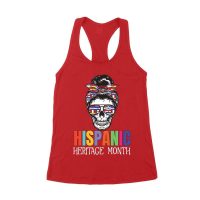 Hispanic Heritage Month Skeleton Woman with Sunglasses & Scarf