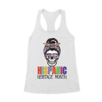 Hispanic Heritage Month Skeleton Woman with Sunglasses & Scarf