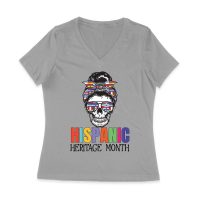 Hispanic Heritage Month Skeleton Woman with Sunglasses & Scarf