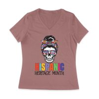 Hispanic Heritage Month Skeleton Woman with Sunglasses & Scarf