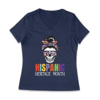Hispanic Heritage Month Skeleton Woman with Sunglasses & Scarf