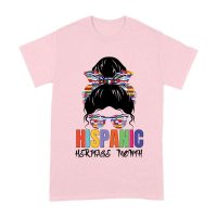 Hispanic Heritage Month Girl Face with Sunglasses & Scarf Featuring Country Flags Unisex Adult