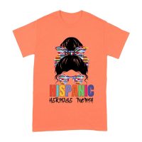 Hispanic Heritage Month Girl Face with Sunglasses & Scarf Featuring Country Flags Unisex Adult