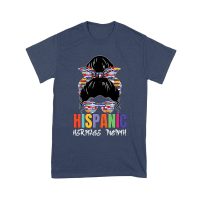 Hispanic Heritage Month Girl Face with Sunglasses & Scarf Featuring Country Flags Unisex Youth