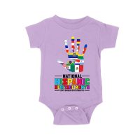 Celebrate National Hispanic Heritage Month: Hand with Country Flags T-Shirt Unisex Baby Jersey
