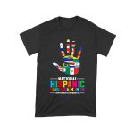 Celebrate National Hispanic Heritage Month: Hand with Country Flags T-Shirt Unisex Toddler – Viva Party