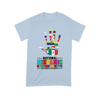 Celebrate National Hispanic Heritage Month: Hand with Country Flags T-Shirt Unisex Toddler