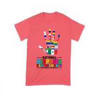 Celebrate National Hispanic Heritage Month: Hand with Country Flags T-Shirt Unisex Toddler