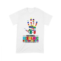 Celebrate National Hispanic Heritage Month: Hand with Country Flags T-Shirt Unisex Toddler