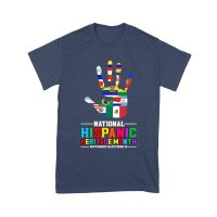 Celebrate National Hispanic Heritage Month: Hand with Country Flags T-Shirt Unisex Youth