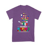 Celebrate National Hispanic Heritage Month: Hand with Country Flags T-Shirt Unisex Youth