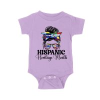Hispanic Heritage Month Bun & Shades with Latin American Flags Unisex Baby Jersey