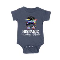 Hispanic Heritage Month Bun & Shades with Latin American Flags Unisex Baby Jersey