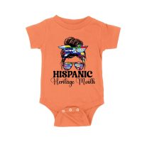 Hispanic Heritage Month Bun & Shades with Latin American Flags Unisex Baby Jersey