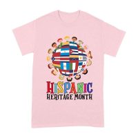 Hispanic Heritage Month T-Shirt | Celebrate Diversity with Colorful Kids & Flags Unisex Adult