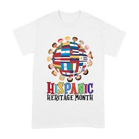 Hispanic Heritage Month T-Shirt | Celebrate Diversity with Colorful Kids & Flags Unisex Adult