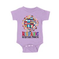 Hispanic Heritage Month T-Shirt | Celebrate Diversity with Colorful Kids & Flags Unisex Baby Jersey