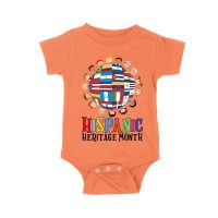 Hispanic Heritage Month T-Shirt | Celebrate Diversity with Colorful Kids & Flags Unisex Baby Jersey