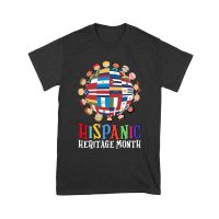 Hispanic Heritage Month T-Shirt | Celebrate Diversity with Colorful Kids & Flags Unisex Youth – Viva Party