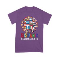 Hispanic Heritage Month T-Shirt | Celebrate Diversity with Colorful Kids & Flags Unisex Youth