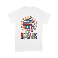Hispanic Heritage Month T-Shirt | Celebrate Diversity with Colorful Kids & Flags Unisex Youth