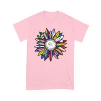 Vibrant Hispanic Heritage Month T-Shirt: Flower Design with Country Flags Unisex Youth