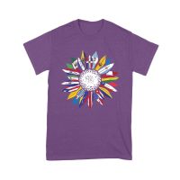 Vibrant Hispanic Heritage Month T-Shirt: Flower Design with Country Flags Unisex Youth