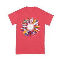 Vibrant Hispanic Heritage Month T-Shirt: Flower Design with Country Flags Unisex Youth