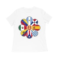 Bold Hispanic Heritage Month T-Shirt: Celebrate with Pride and Color Women Relaxed