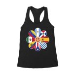 Bold Hispanic Heritage Month T-Shirt: Celebrate with Pride and Color Women's Racerback Tank Top – Viva Party