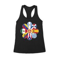 Bold Hispanic Heritage Month T-Shirt: Celebrate with Pride and Color Women's Racerback Tank Top – Viva Party