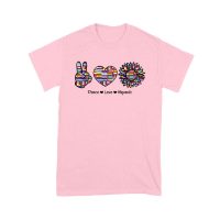 Empowering Hispanic Heritage Month T-Shirt: Peace Love Hispanic Design Unisex Youth