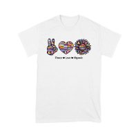 Empowering Hispanic Heritage Month T-Shirt: Peace Love Hispanic Design Unisex Youth