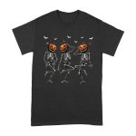 Pumpkin Head Skeleton with Bats - Eerie Halloween Unisex Adult – Viva Party