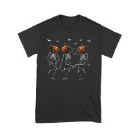 Pumpkin Head Skeleton with Bats - Eerie Halloween Unisex Youth – Viva Party