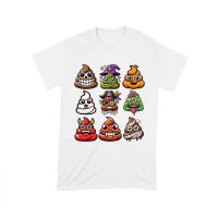 Funny Halloween Poop Faces T-Shirt