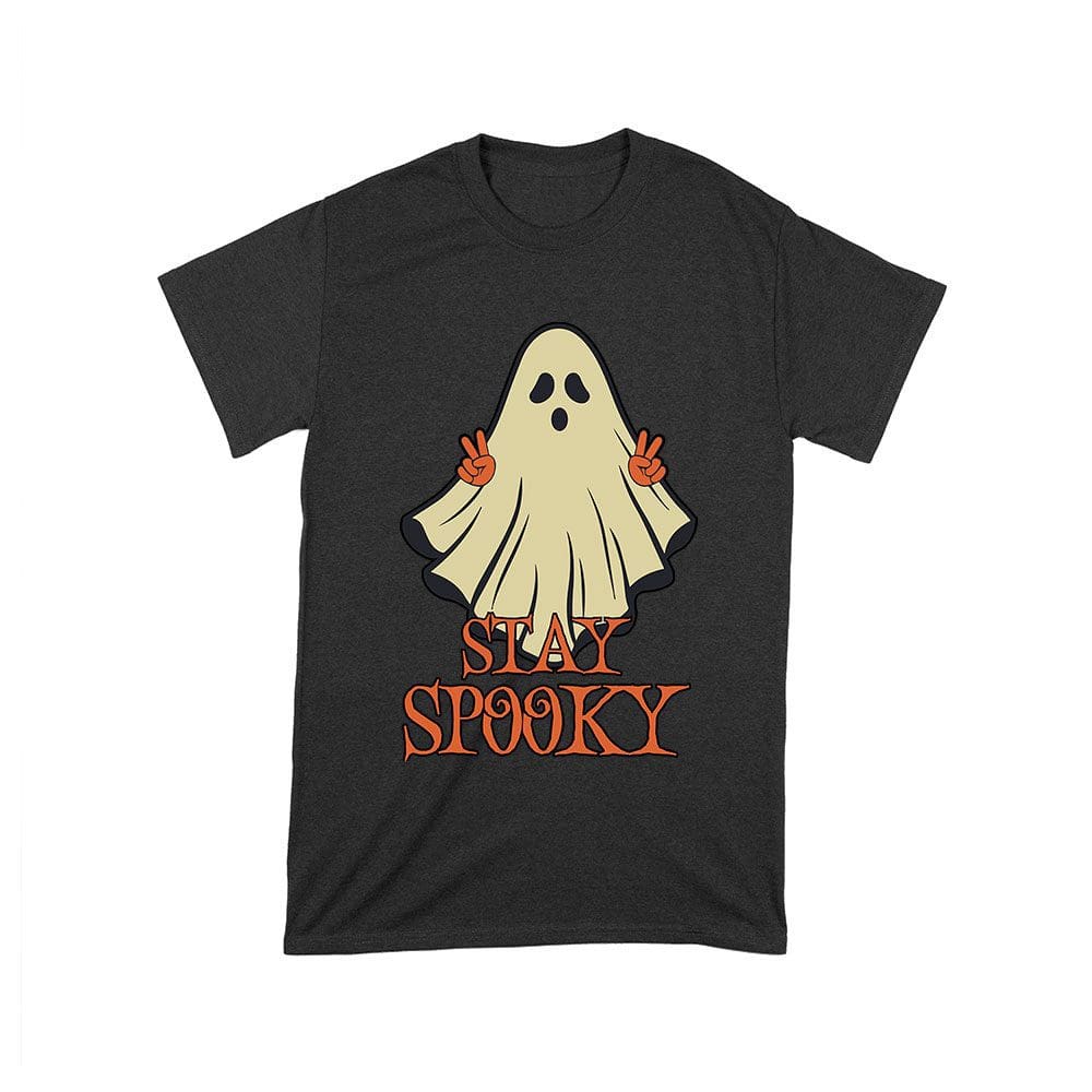 Hw-27_T-Black.jpg Stay Spooky Haunted Ghost Tee - Bold Halloween Unisex Toddler – Viva Party