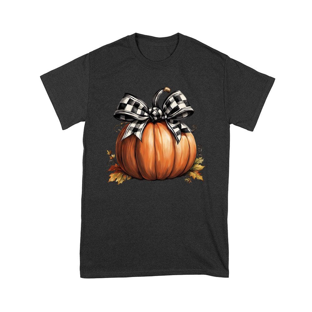 Hw-28_Y-Black.jpg Big Halloween Pumpkin With Bow - Festive Fall Tee Unisex Youth – Viva Party