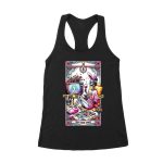 True Crime Junkie Skeleton T-Shirt - Crime Scene TV Fan Art with Halloween Style - Retro Horror Graphic Tee for Mystery Lovers Women's Racerback Tank Top – Viva Party