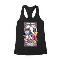 True Crime Junkie Skeleton T-Shirt - Crime Scene TV Fan Art with Halloween Style - Retro Horror Graphic Tee for Mystery Lovers Women's Racerback Tank Top – Viva Party