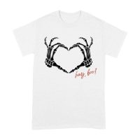 Hey Boo Skeleton Hands Halloween T-Shirt