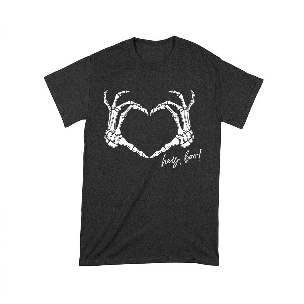 Hw-33_T-Black.jpg Hey Boo Skeleton Hands Halloween T-Shirt - Cute &Amp;Amp; Spooky Ghost Costume Tee Unisex Toddler – Viva Party