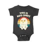 Funny Retro 'This Is Boo Sheet' Halloween Ghost T-Shirt - Cute Spooky Costume Tee for Men, Women, Kids Unisex Baby Jersey – Viva Party
